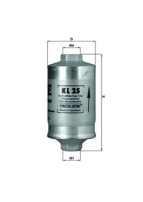 Degvielas filtrs MAHLE KL25