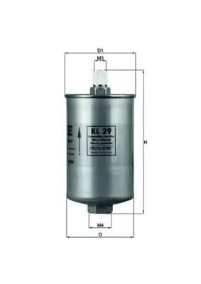 Degvielas filtrs MAHLE KL29