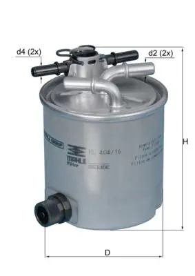 Degvielas filtrs MAHLE KL40416