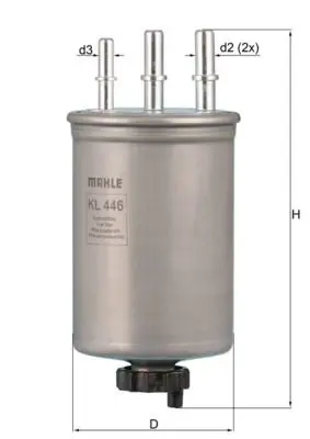Degvielas filtrs MAHLE KL446