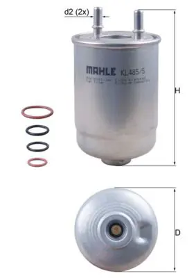 Degvielas filtrs MAHLE KL4855D