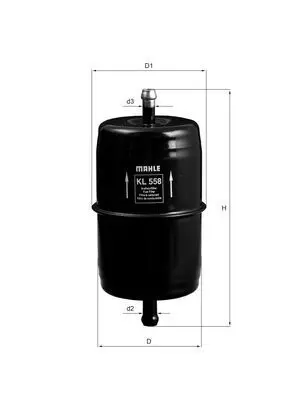 Degvielas filtrs MAHLE KL558