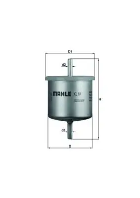 Degvielas filtrs MAHLE KL61