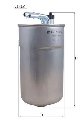Degvielas filtrs MAHLE KL792