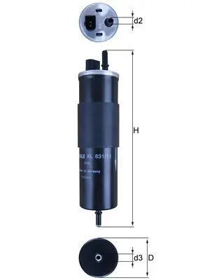Fuel Filter MAHLE KL83111