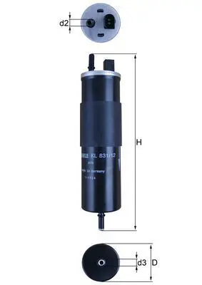 Fuel Filter MAHLE KL83112