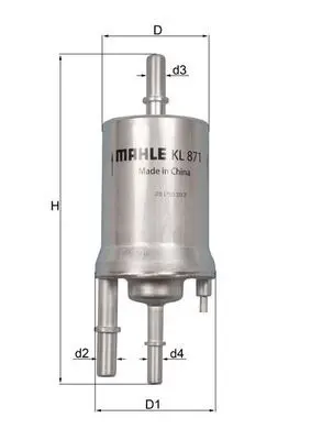 Degvielas filtrs MAHLE KL871