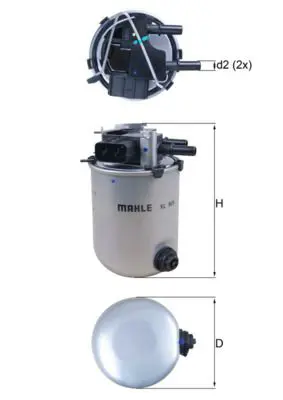 Degvielas filtrs MAHLE KL909