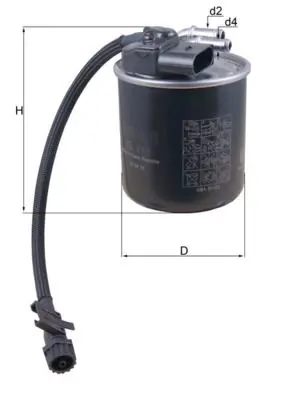 Degvielas filtrs MAHLE KL912