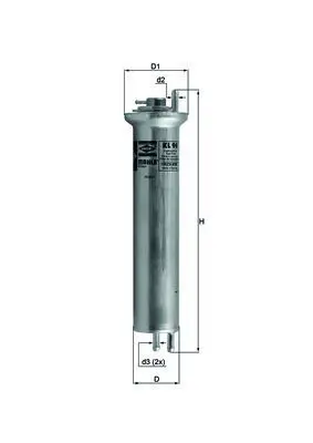 Degvielas filtrs MAHLE KL96