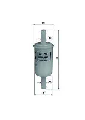 Degvielas filtrs MAHLE KL97OF