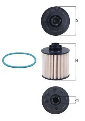 Degvielas filtrs MAHLE KX420D