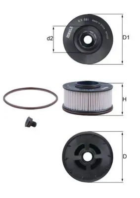 Fuel Filter MAHLE KX591D