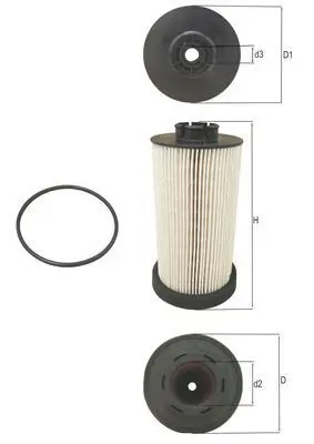 Degvielas filtrs MAHLE KX801D