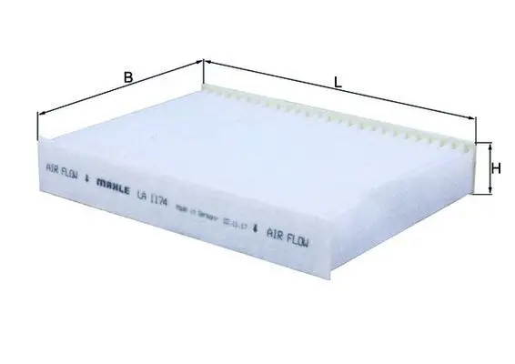 Filtrs, Salona telpas gaiss MAHLE LA1174