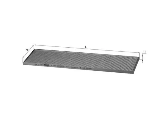 Filtrs, Salona telpas gaiss MAHLE LA355