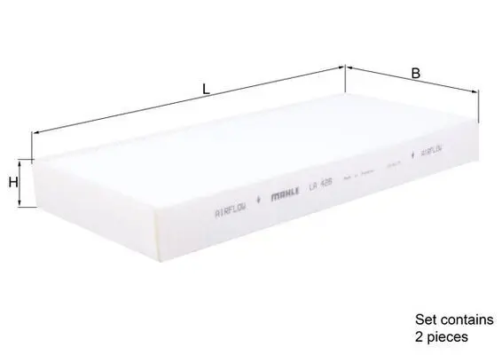 Filtrs, Salona telpas gaiss MAHLE LA426S