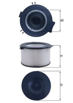 Filtrs, Salona telpas gaiss MAHLE LA65