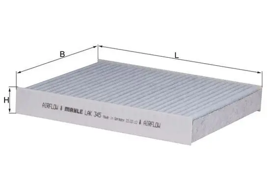 Filtrs, Salona telpas gaiss MAHLE LAK345