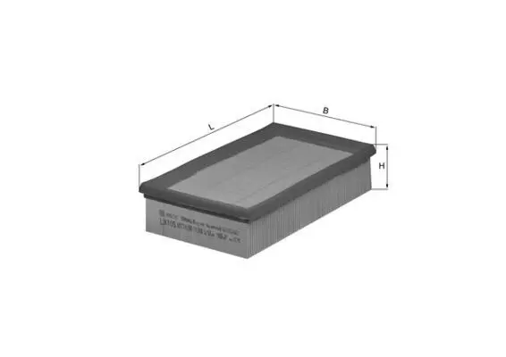Gaisa filtrs MAHLE LX105