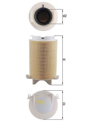 Gaisa filtrs MAHLE LX1566
