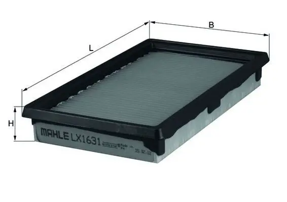 Gaisa filtrs MAHLE LX1631