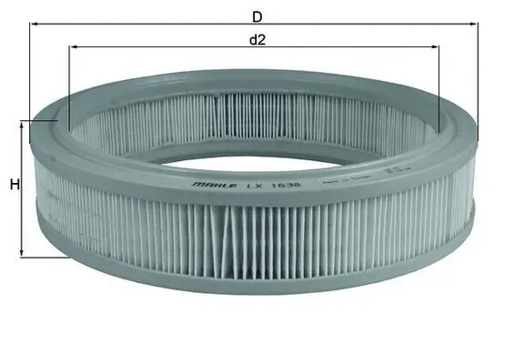 Gaisa filtrs MAHLE LX1638