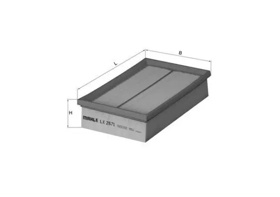 Gaisa filtrs MAHLE LX2671