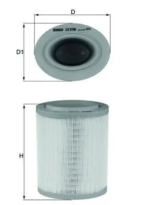 Gaisa filtrs MAHLE LX2790