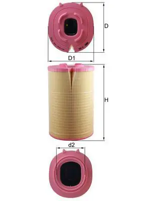 Air Filter MAHLE LX5888