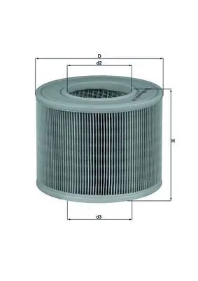 Gaisa filtrs MAHLE LX986