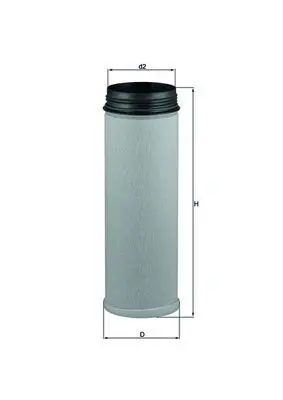 Sekundārā gaisa filtrs MAHLE LXS277
