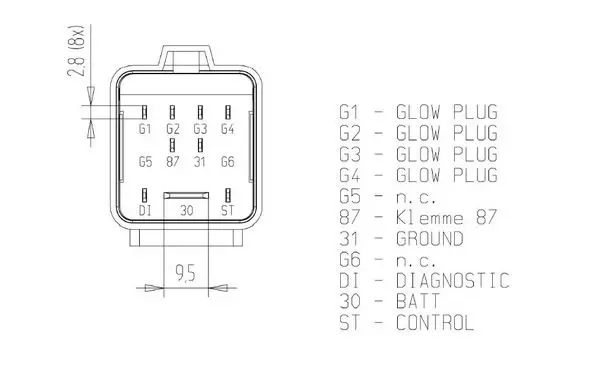 Control Unit, glow time MAHLE MHG78