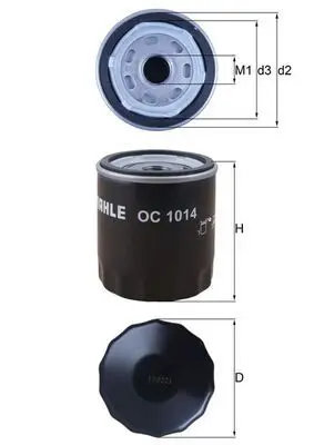 Eļļas filtrs MAHLE OC1014