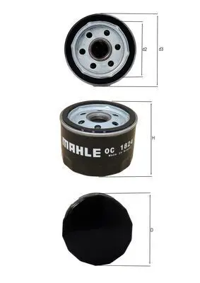 Oil Filter MAHLE OC1824