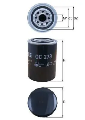 Eļļas filtrs MAHLE OC273