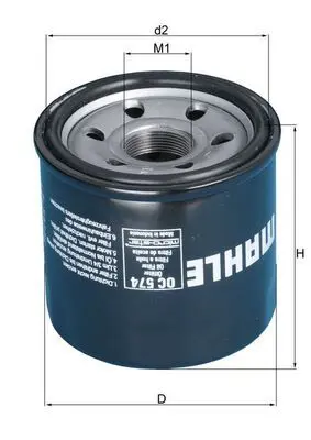 Eļļas filtrs MAHLE OC574