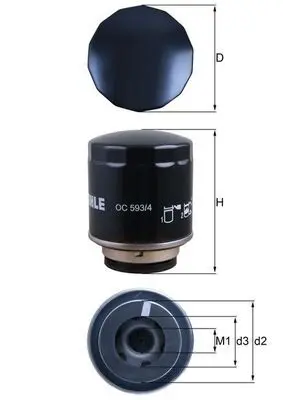 Eļļas filtrs MAHLE OC5934