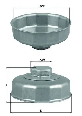 Eļļas filtrs MAHLE OCS1