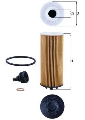 Eļļas filtrs MAHLE OX1238D