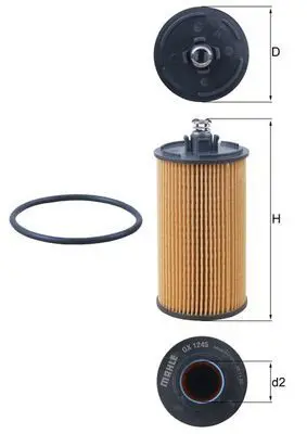 Eļļas filtrs MAHLE OX1245D