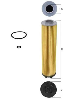 Eļļas filtrs MAHLE OX1340D