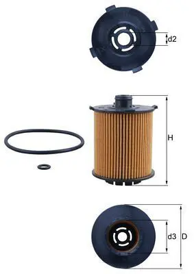 Oil Filter MAHLE OX1357D