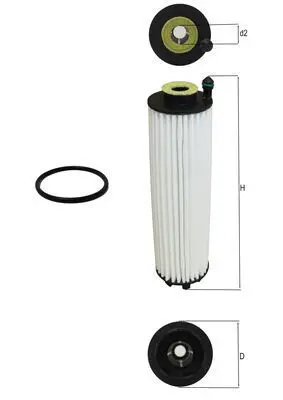 Oil Filter MAHLE OX1366D