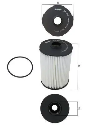 Oil Filter MAHLE OX1429D