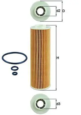 Eļļas filtrs MAHLE OX1835D1