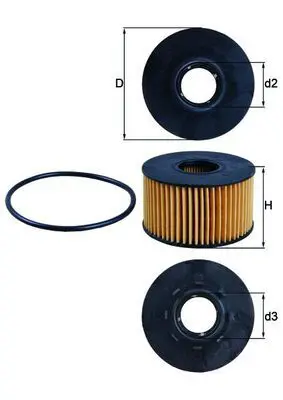 Eļļas filtrs MAHLE OX191D