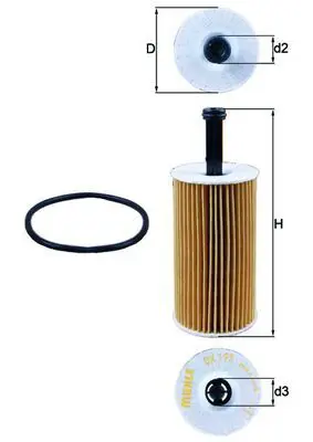 Eļļas filtrs MAHLE OX193D