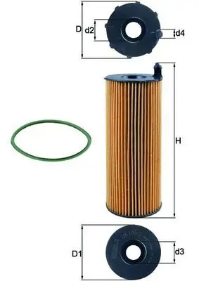Eļļas filtrs MAHLE OX1963D
