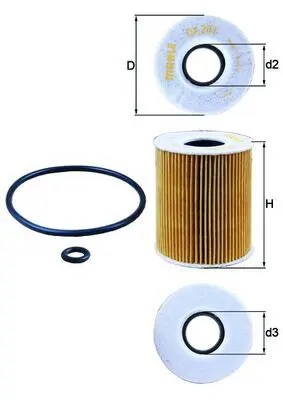 Eļļas filtrs MAHLE OX203D